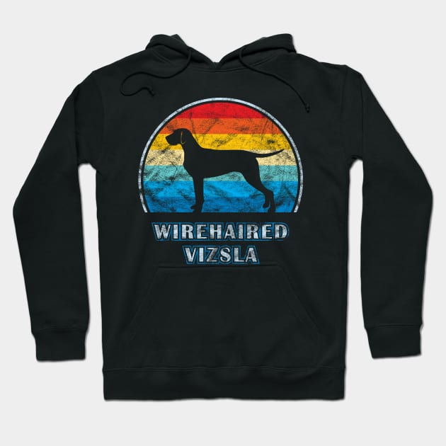 Wirehaired Vizsla Vintage Design Dog Hoodie by millersye